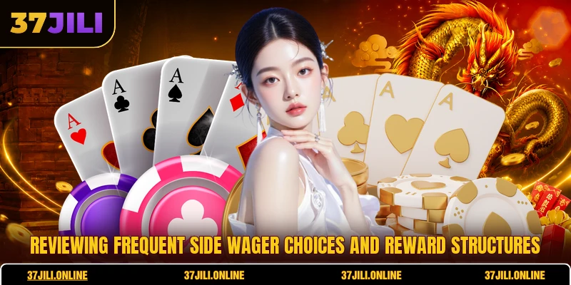 Reviewing frequent side wager choices and reward structures
