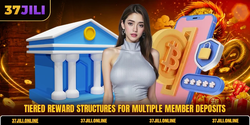 Tiered reward structures for multiple member deposits